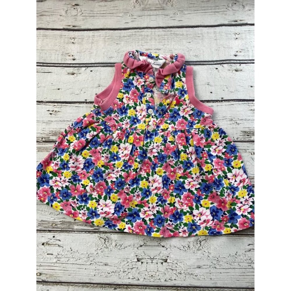 Ralph Lauren Pink and Blue Floral Kids Dress
